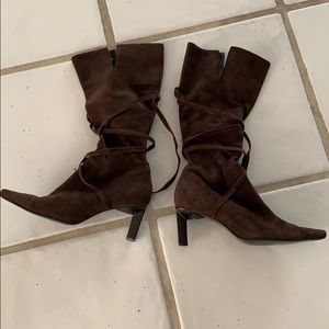 ☀️ Nine West Brown Suede Boots UnityR